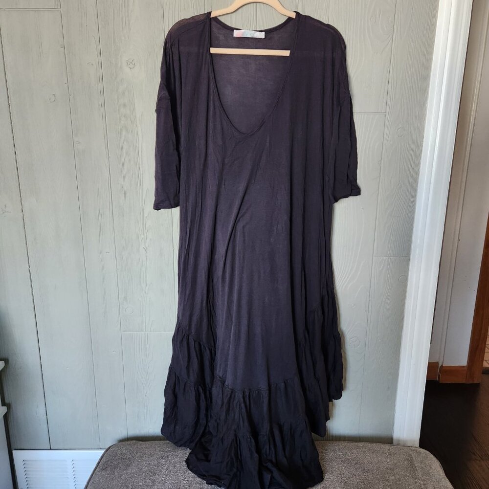 Free People Sun Seeker Maxi Dress Obsidian Small NWT